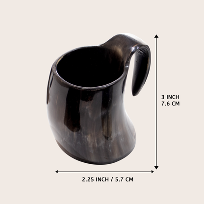 Whiskey Shot Glasses Real Horn Mug Cup - Set of 5 Pcs