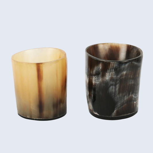 Whiskey Shot Cup Real Horn Vintage pack of 2 Size 2.5 Inch