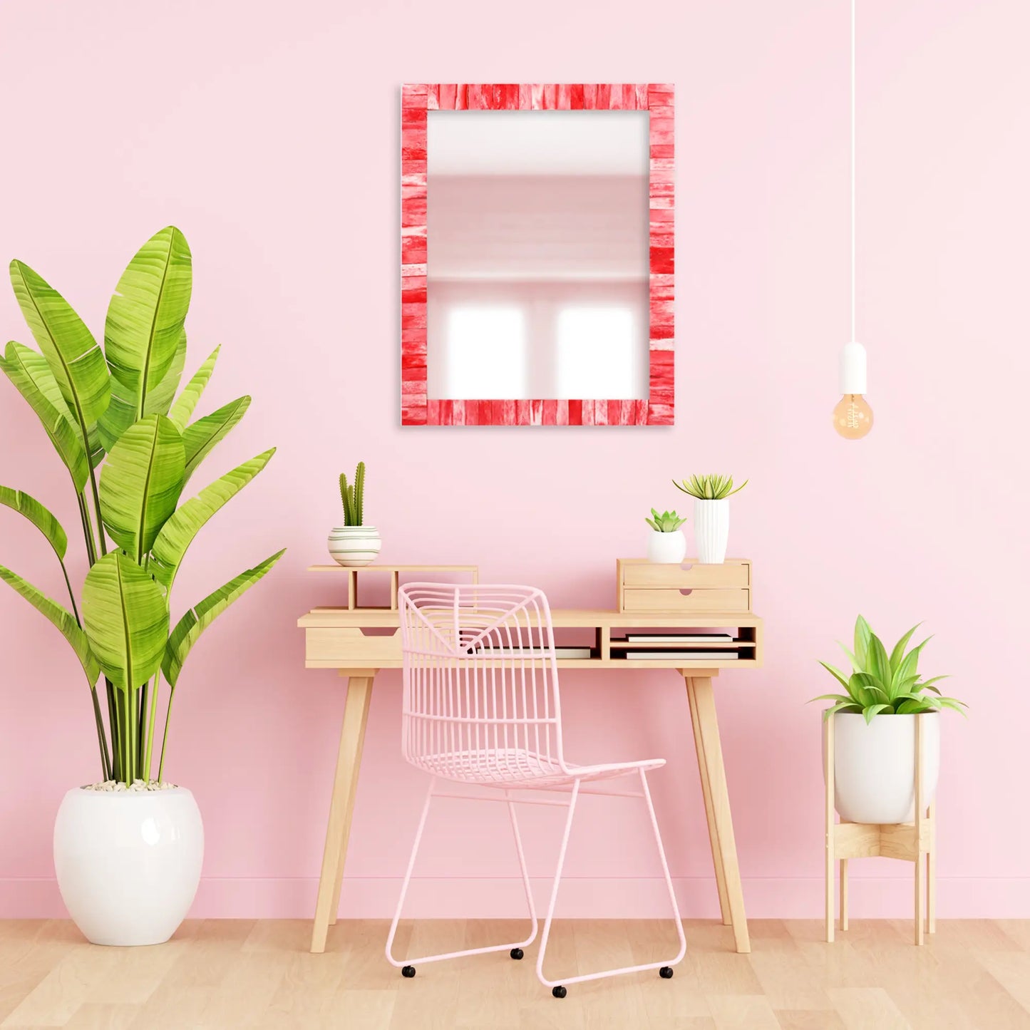 Make to Order Classic Red Mirror - Available in 5 Sizes