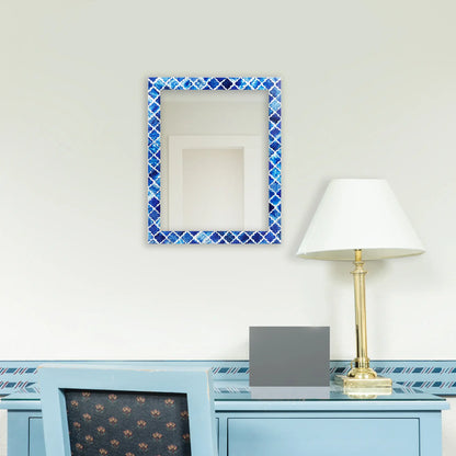 Make to Order Moroccan Blue Mirror - Available in 6 Sizes