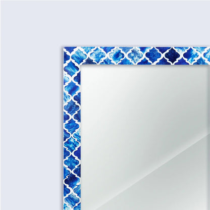 Make to Order Moroccan Blue Mirror - Available in 6 Sizes