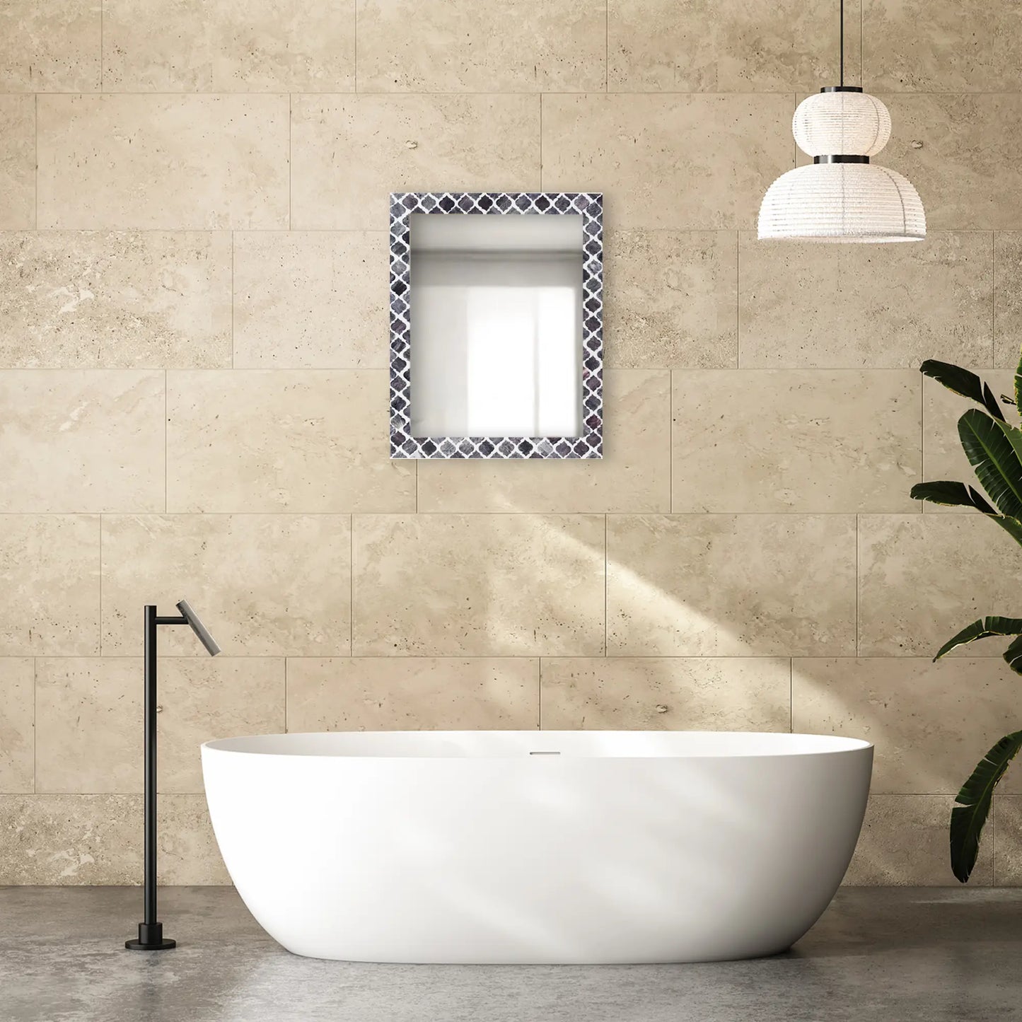 Make to Order Moroccan Grey Mirror - Available in 4 Sizes