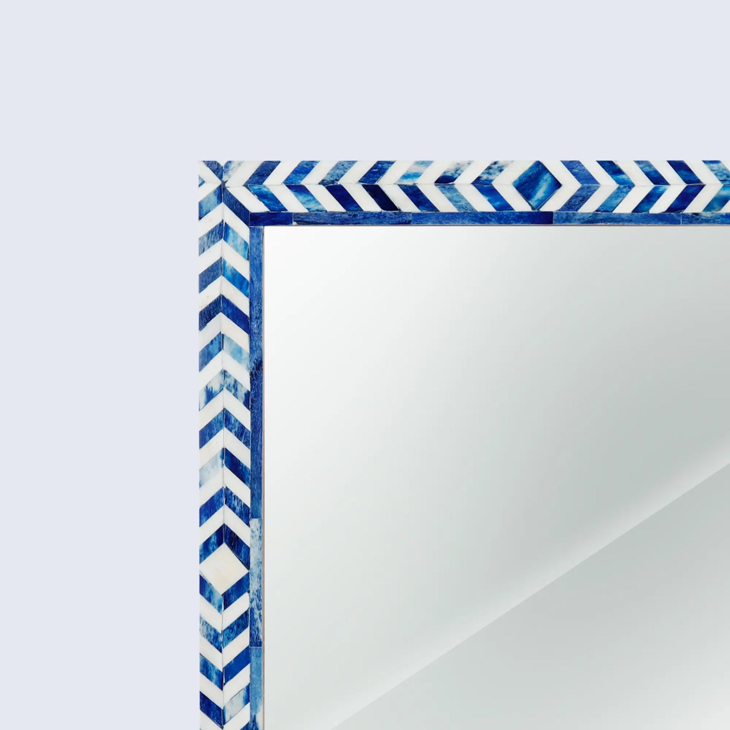 Make to Order Taj Pattern Blue Mirror- Available in 4 Sizes