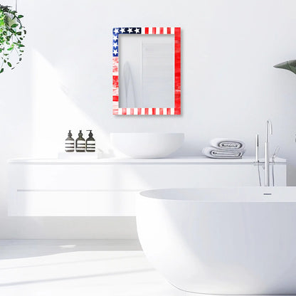 Make to Order USA Flag Pattern Mirror - Available in 4 Sizes