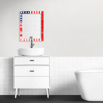 Make to Order USA Flag Pattern Mirror - Available in 4 Sizes