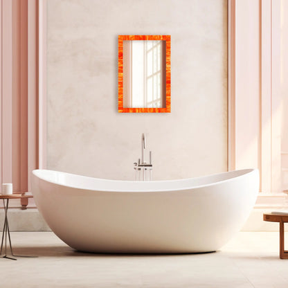 Make to Order Classic Orange Mirror - Available in 8 Sizes