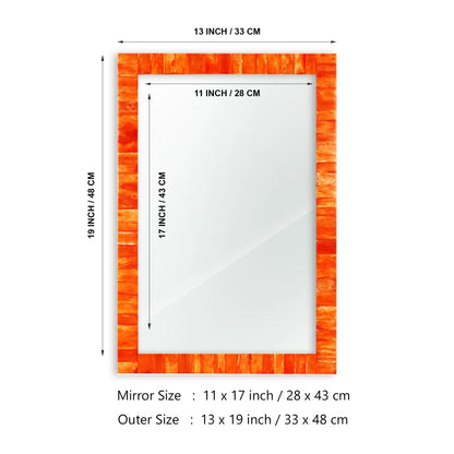 Make to Order Classic Orange Mirror - Available in 8 Sizes